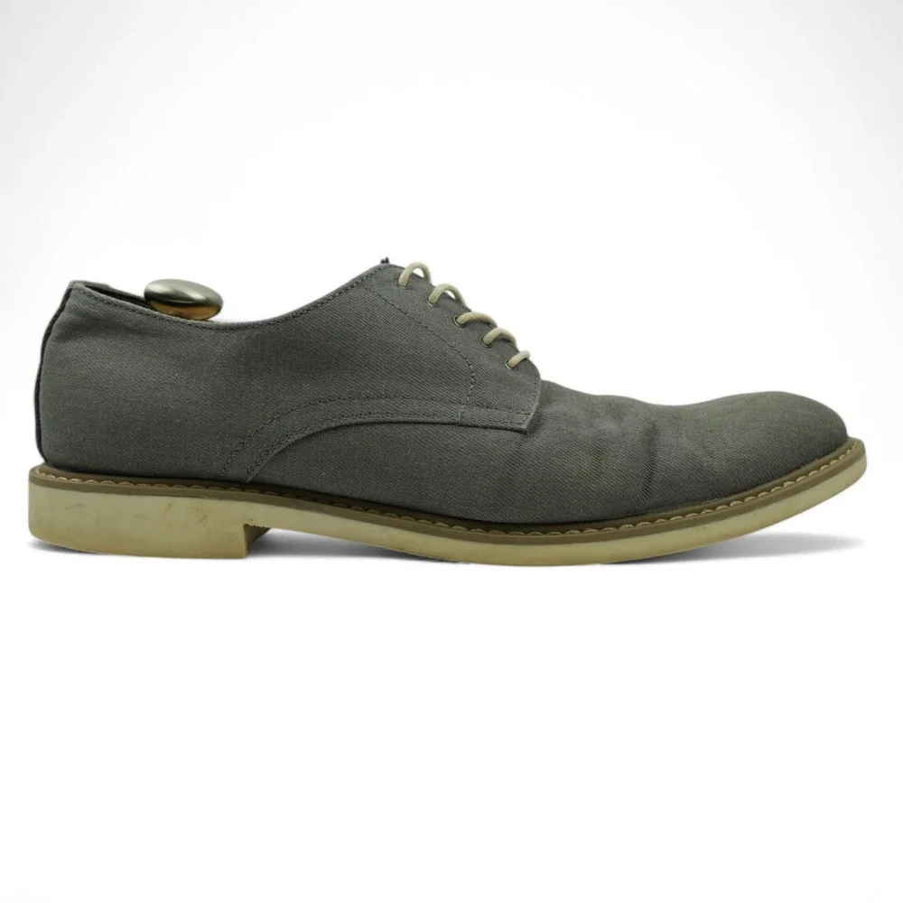 Public Opinion Oxford Shoes Mens 13 M Zane Canvas Lace Up Dress Shoes 57963
